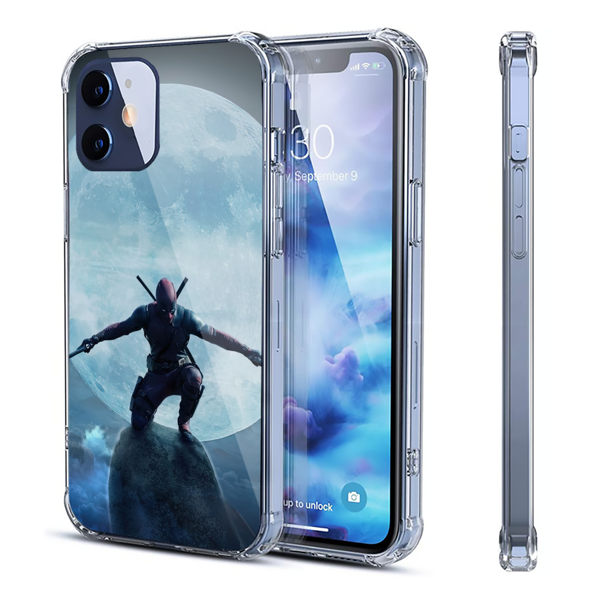 （画像用） Deadpool デッドプール 【iPhone 12シリーズ対応】透明スマホケース（クリアソフトケース）